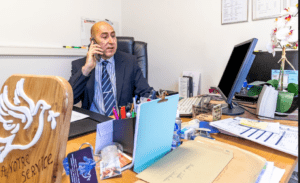 responsable dans son bureau